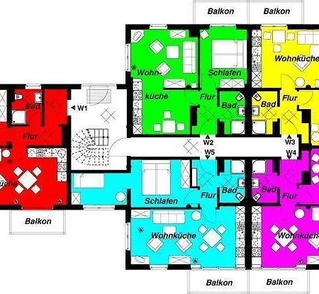 Villa-seeluft-wohnung-4 아파트 Sellin (Rugen)